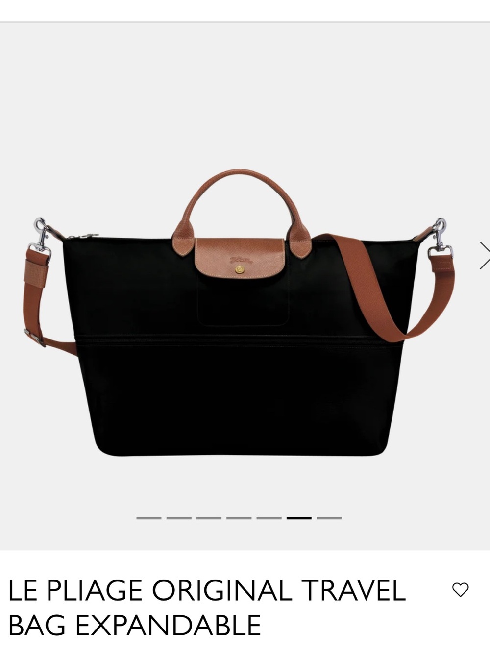 Longchamp Le Pliage travel expandable bag. EUC - Picture 2 of 7